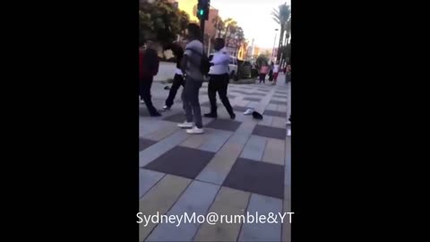 Black Teen being pressed by the little Homies.