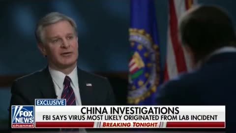 FBI Director Admits They’ve Know For A While That COVID Originated From Wuhan Lab Leak