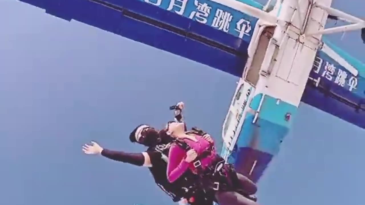 Jumping from a plane