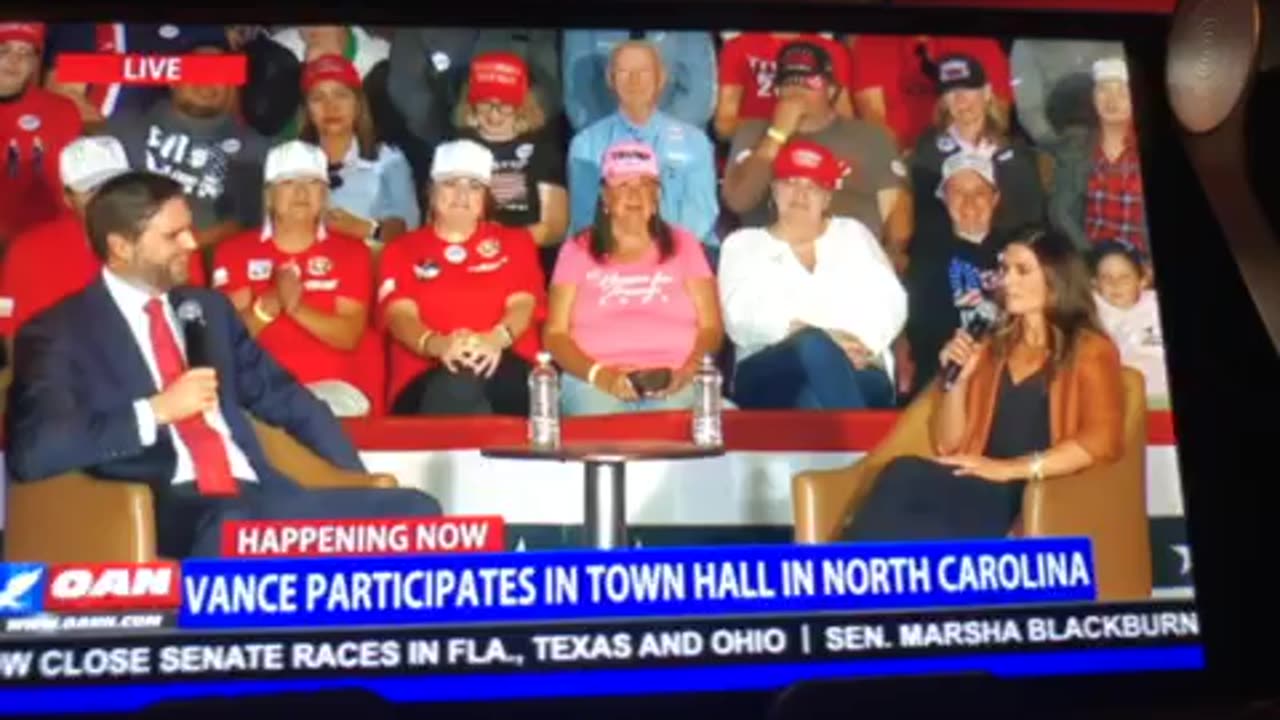 🦅OANN JD Vance participates in town hall in North Carolina Thursday 07:15 pm