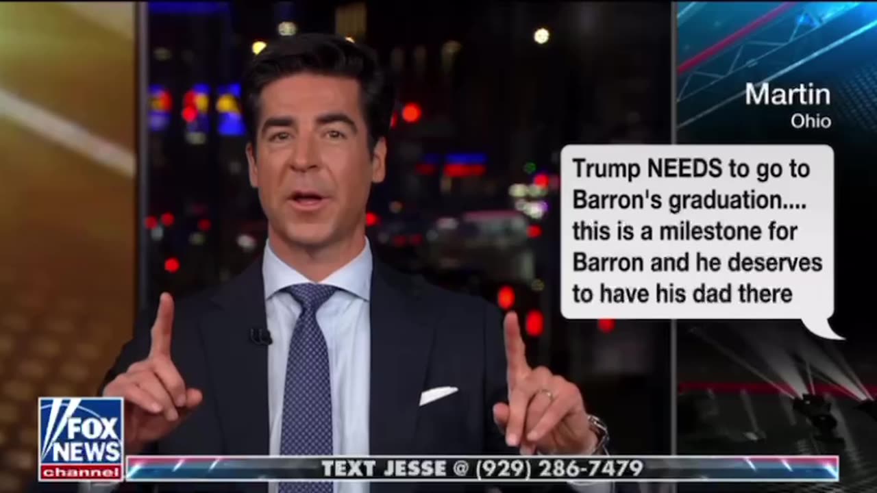 Jesse Watters Encourages Trump to Go To Barton’s Graduation: ‘Make Them Arrest You’