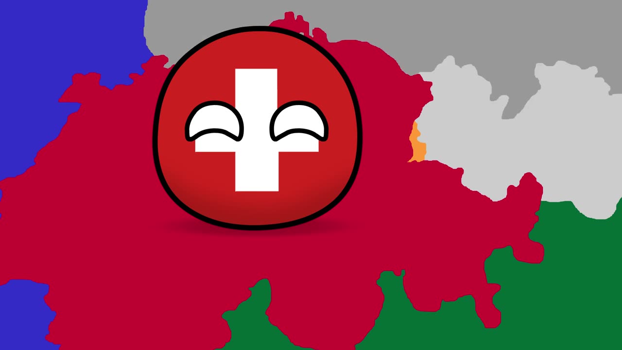 History of Switzerland and Central Europe - Countryballs