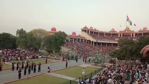 Wagha border India and Pakistan