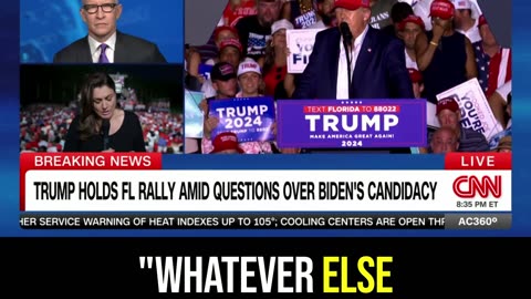 There’s something GLORIOUS about watching CNN read this Trump quote live on air