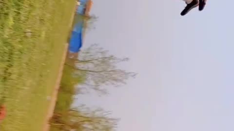 Backflip 360 degree camera rotation