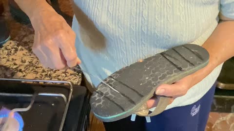 Grandma's DIY Sandal Fix