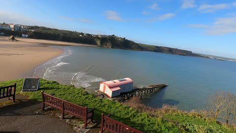 Prince Alber monument. Tenby. Wales. July 2021