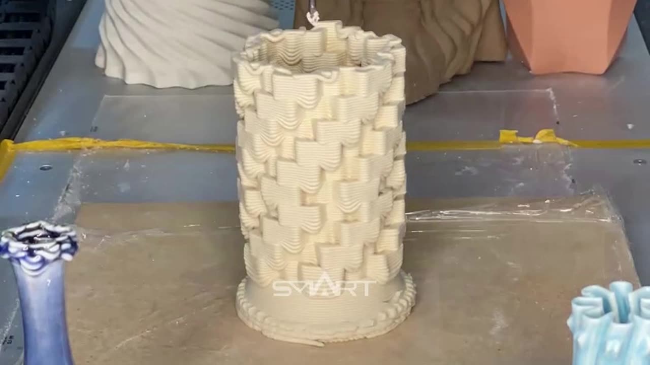 Immersive 3D clay printing #3dprinter