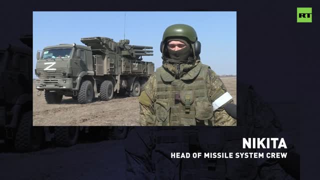 Russian military on downed targets during special operation