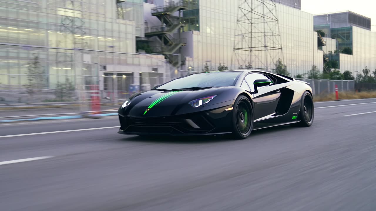 Flame Spitting Aventador S