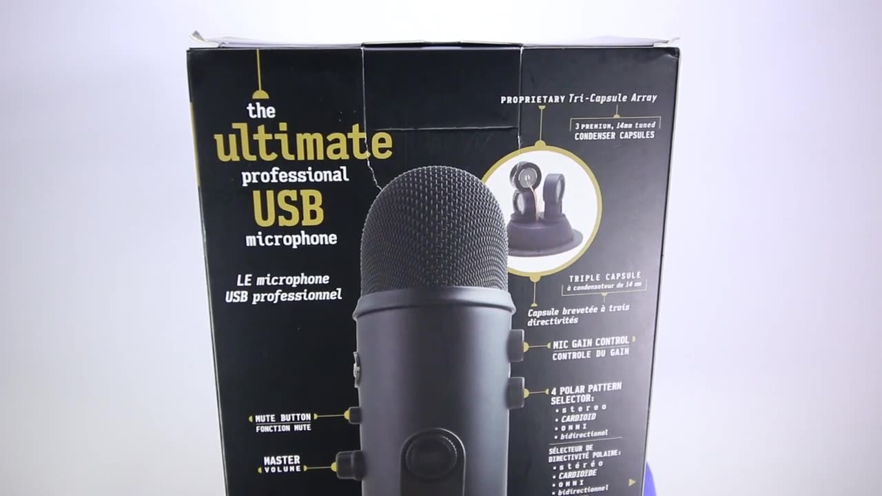 Blue Yeti (Blackout) Unboxing and Mic Test