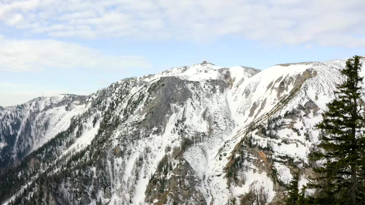 Mountains From Above - Stunning Drone flying into the golden sunset light - 4k