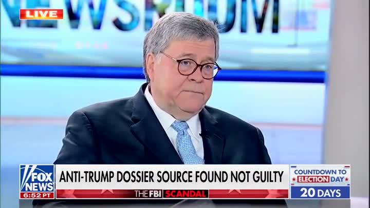 Former AG Barr Expresses Disappointment At Steele Dossier Acquittal