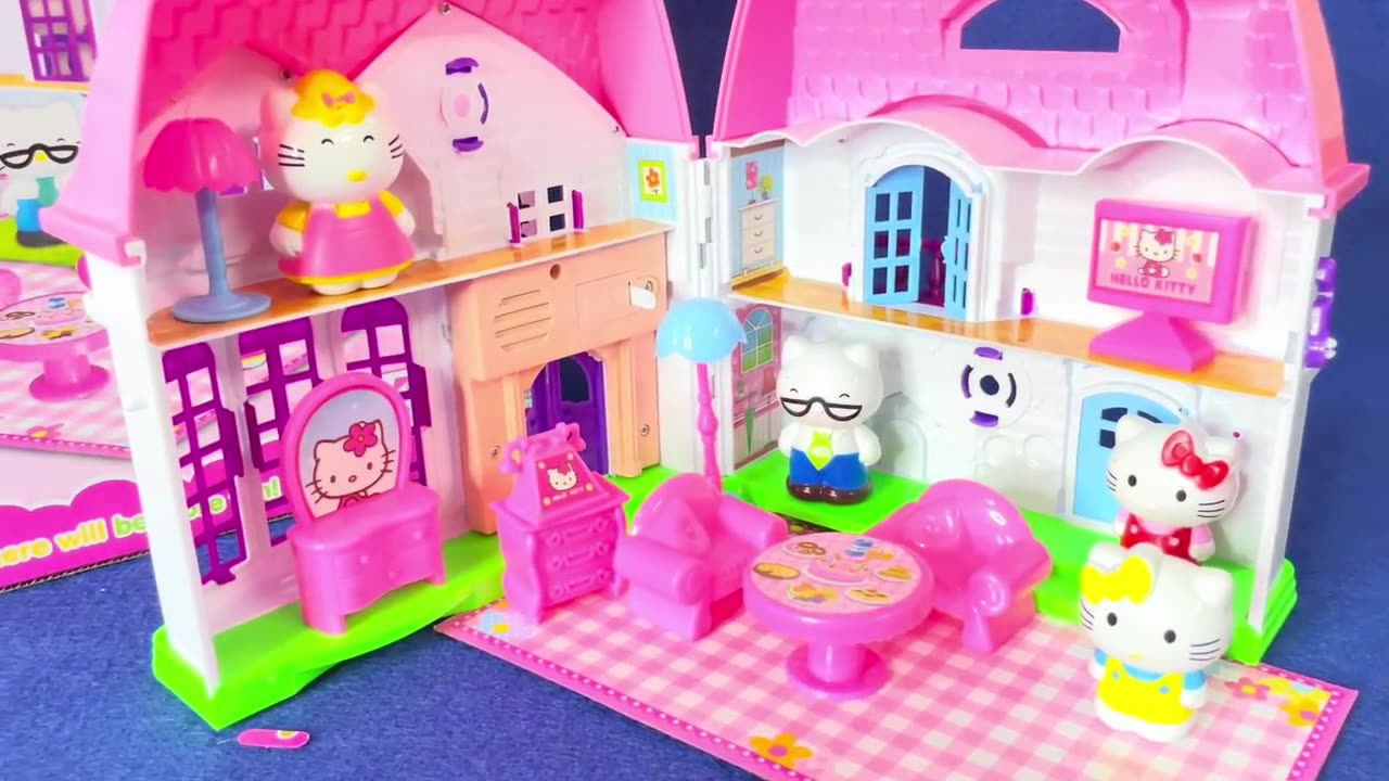 Kitty Rumble ASMR - Setisfying and unboxing house hello Kitty