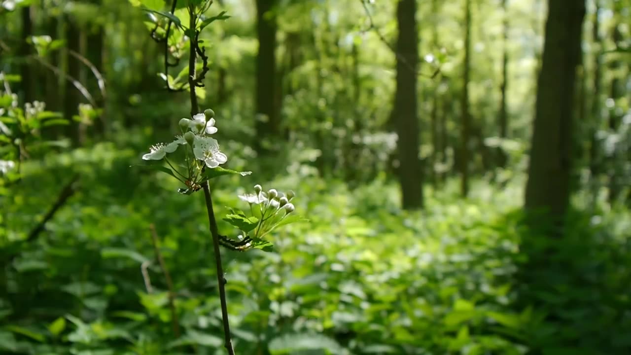 Nature sounds Meditation forest sounds of birds singing relaxation - 4 minutes