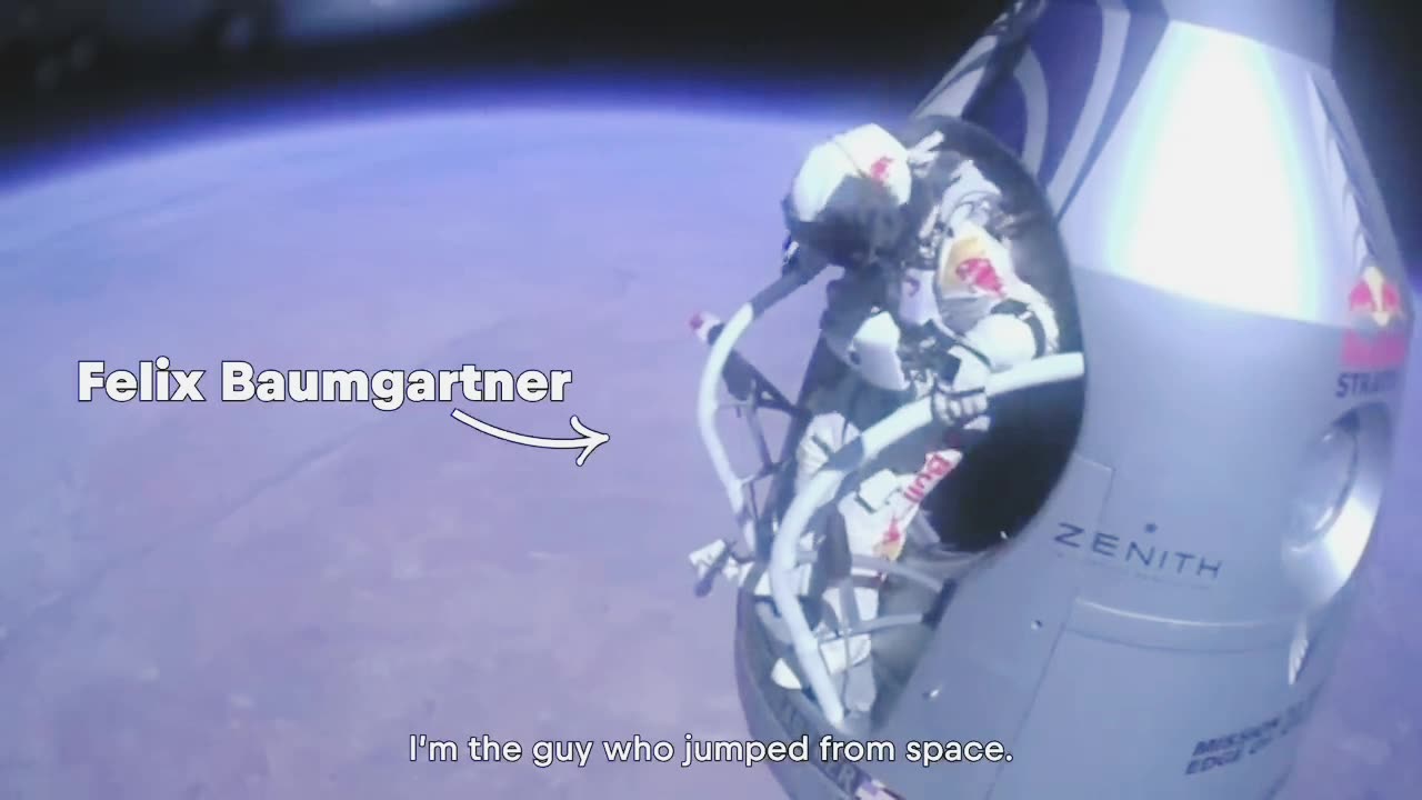 A men jumped from space