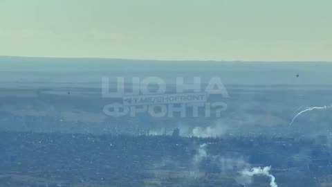 Ukrainian Su25 Attack Jets Over Chasiv Yar