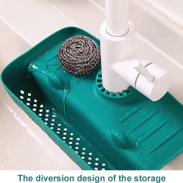 Faucet Absorbent Mat Silicon Kitchen Sink Splash Guard Drain Pad Water Splash Catcher Mats