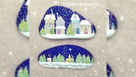 DIY 290+ Christmas new stone painting ideas