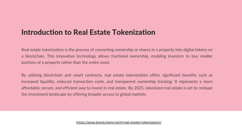 The Evolution of Real Estate Tokenization Transforming Investment by 2025