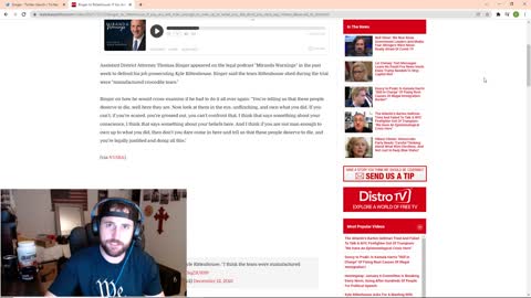 Thomas Binger Still Going After Kyle Rittenhouse