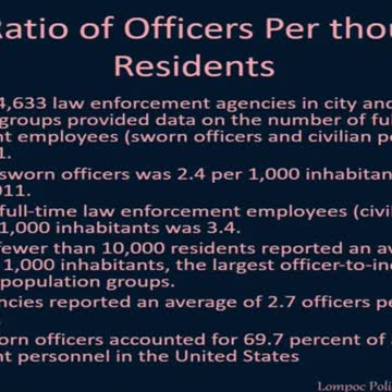 Officer Shortage in Lompoc!