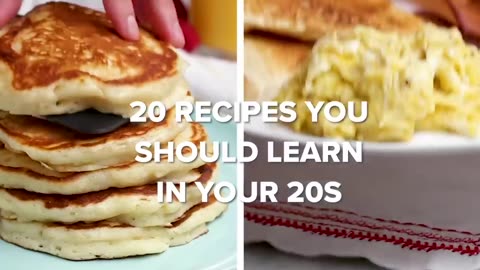 20 Recipes You Should Learn In Your 20s