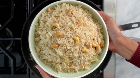 Quick Coconut Rice Pilaf Recipe How to make Rice Pilaf Vegan Rice Recipe Easy Rice Recipe