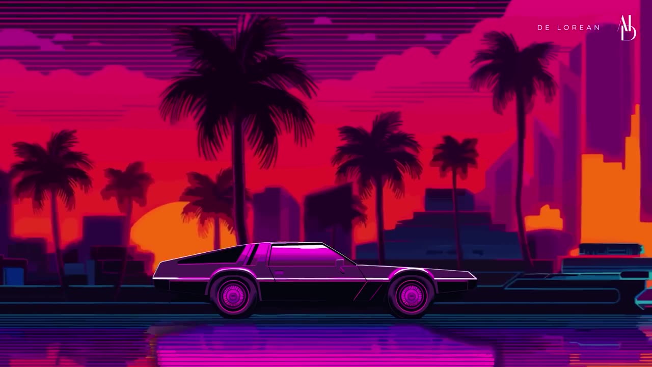 DeLorean Synthwave Chillwave Playlist