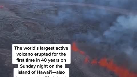 THE LARGEST VOLCANOON EARTH JUSTERUPTED