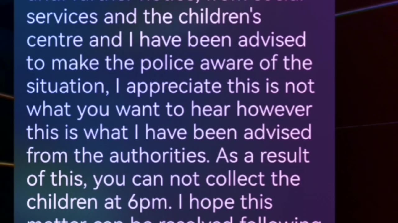 April 2017 3rd disruption to shared custody part 2
