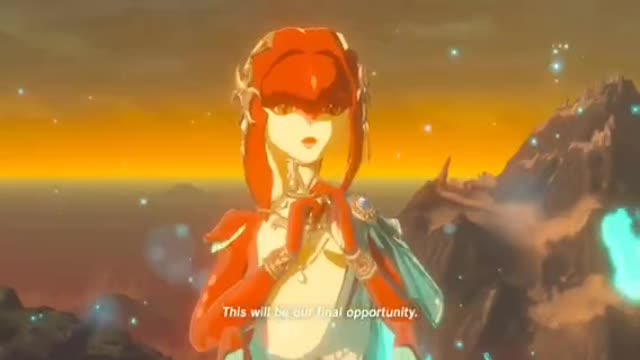 Mipha fires her laser - Zelda BOTW