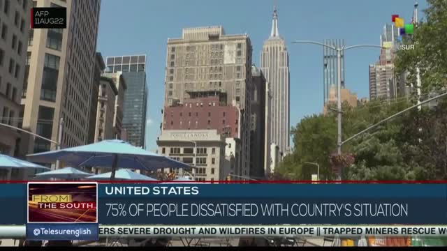 United States Poll shows 75% of people dissatisfied with nation's direction