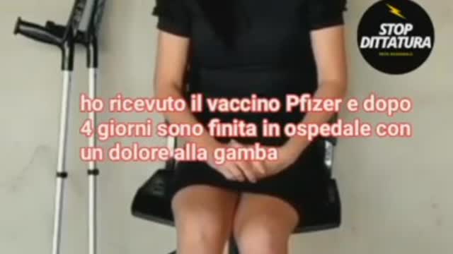 Madre perde una gamba a causa degli effetti avversi da vaccino: Trombosi