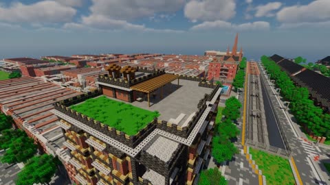 Building New Serenity #68 High-rise Construction Site Minecraft Timelapse