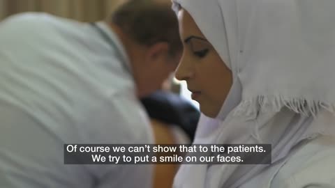 nurse in Gaza