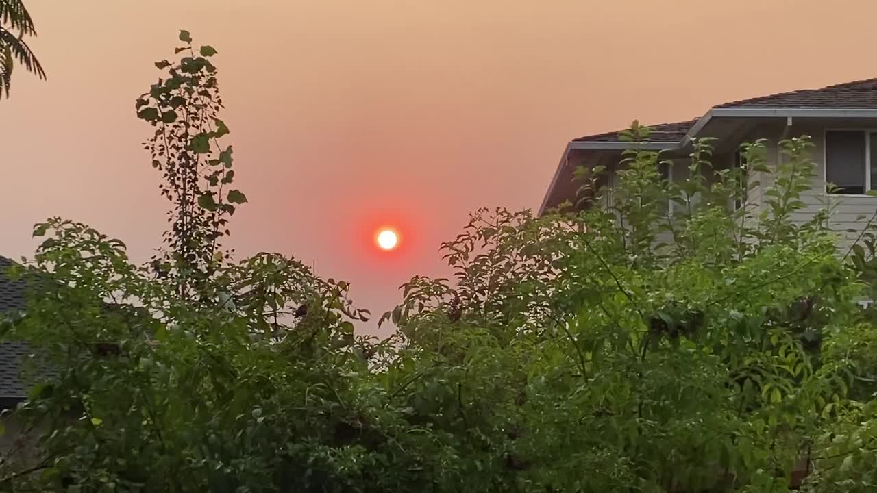 Smokey sunrise in the Pacific northwest