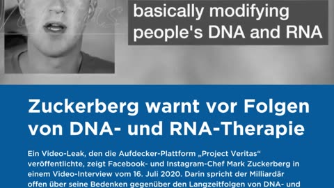 2020: Zuckerberg warns of the mrna Vax