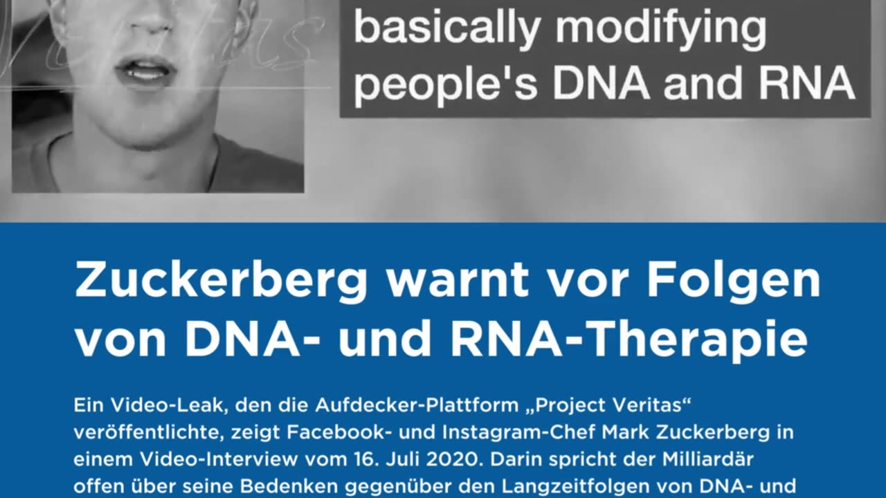 2020: Zuckerberg warns of the mrna Vax