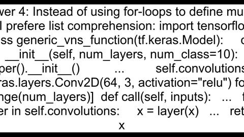 How to create a dynamic number of layers in Tensorflow