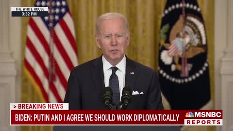 Biden Urges 'Diplomatic Resolution' Between Russia And Ukraine- NEWS OF WORLD
