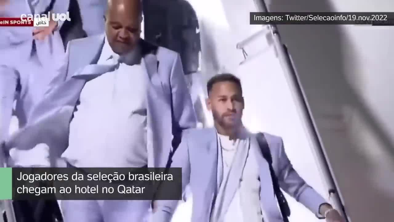 BRASIL NA COPA: Seleção chega no Qatar e é recebida com festa