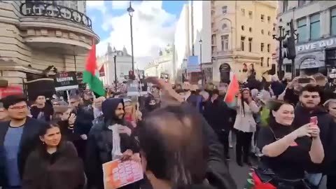 Patriots flying the England flag in London today are attacked by