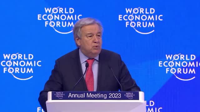 UN Sec General at WEF: "The battle is being lost ... We need to act together to close the emissions gap. And that means to phase out progressively coal and supercharge the renewable revolution. To end the addiction to fossil fuels, and to stop our se