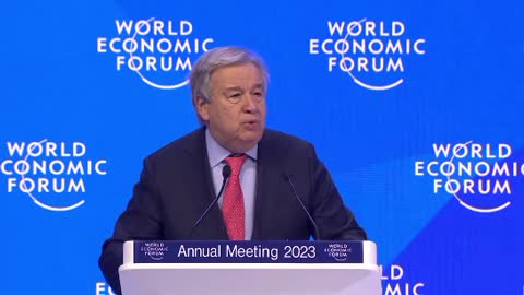 UN Sec General at WEF: "The battle is being lost ... We need to act together to close the emissions gap. And that means to phase out progressively coal and supercharge the renewable revolution. To end the addiction to fossil fuels, and to stop our se