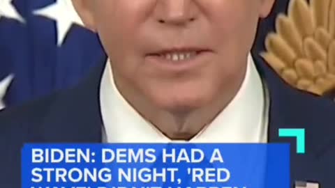 “Democrats had a strong night”: President Joe Biden says the