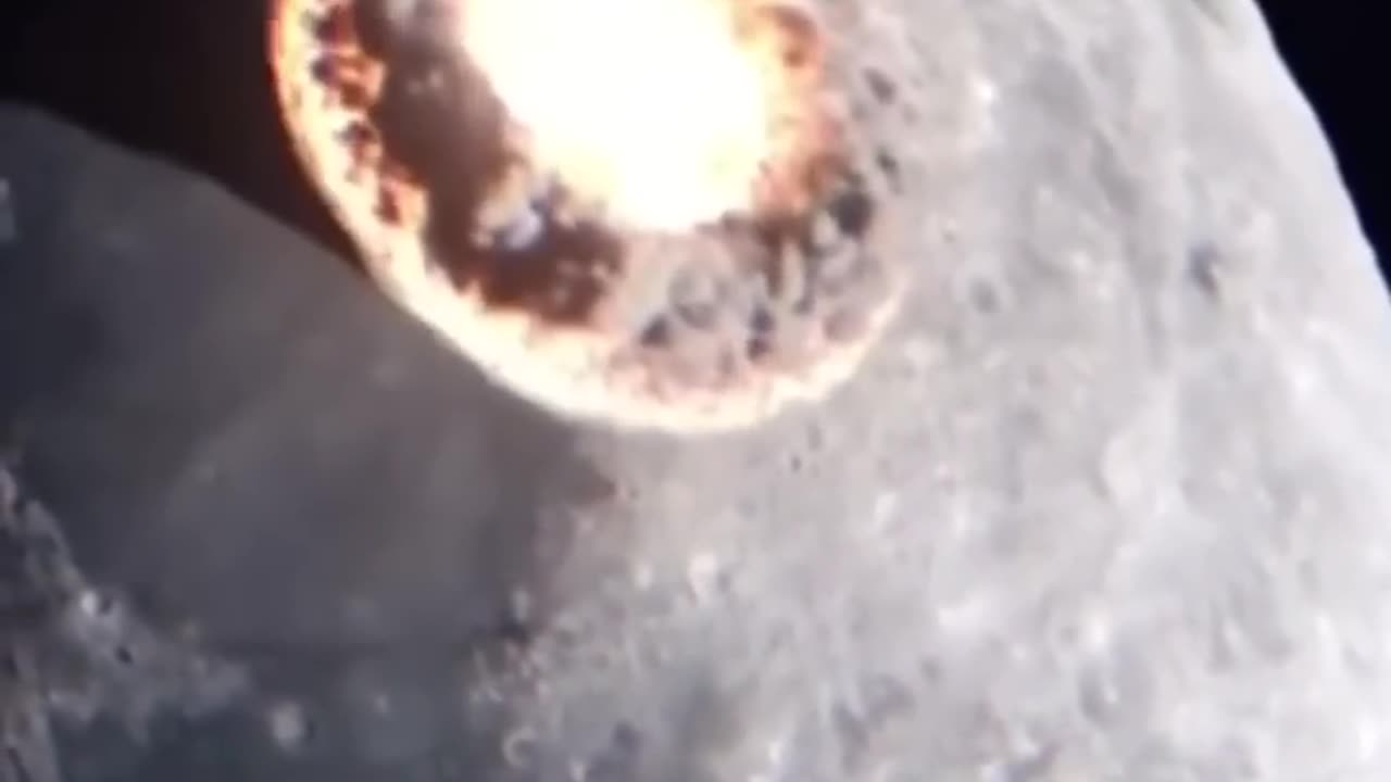 Something hit moon
