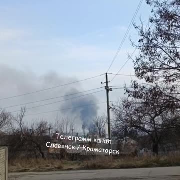 A powerful blow was dealt to an ukrainian object in Slavyansk