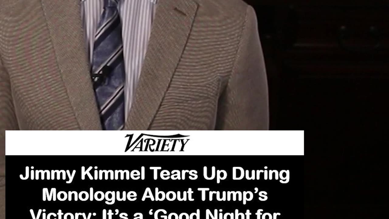 Jimmy Kimmel Tears Up Over Trump Win