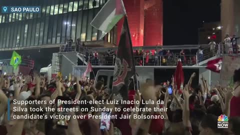 Supporters Of Brazil’s President-Elect Lula da Silva Celebrate Victory Over Bolsonaro